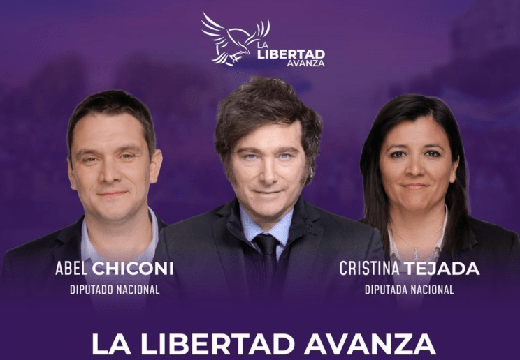 Abel Chiconi y Cristina Tejada llevaron el mensaje libertario a&nbsp;Rivadavia