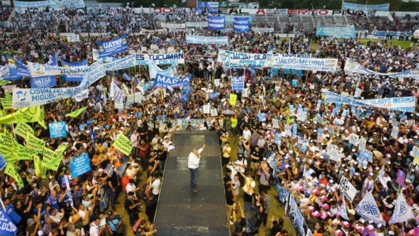 Osvaldo Jaldo encabezó un acto masivo por el Día de la Lealtad Peronista en&nbsp;Tucumán